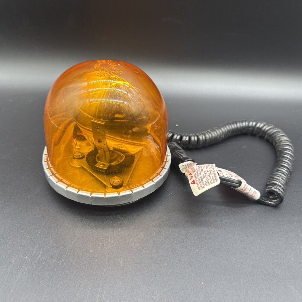 Southern VP 12V Revolving Orange Light Magnet Mount Model 1166/1166H Vintage